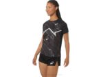 Asics camiseta ligera mujer negro verde rendimiento 2LVJ2337 - Image 3