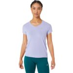 Asics Camiseta Manga Corta Cuello V Mujer Vapor Colorido