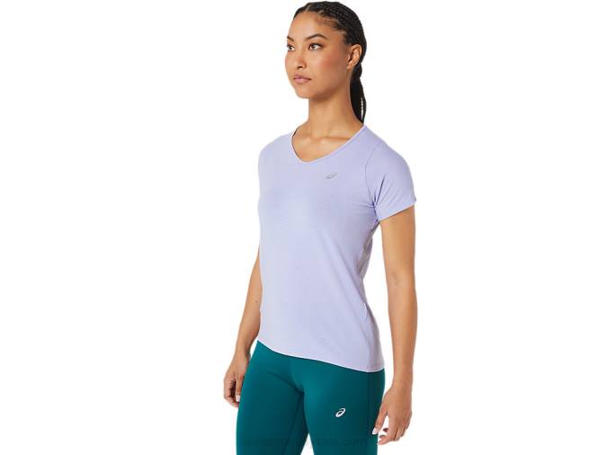 Asics Camiseta Manga Corta Cuello V Mujer Vapor Colorido - Image 3