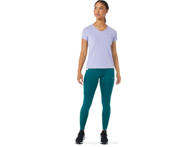 Asics Camiseta Manga Corta Cuello V Mujer Vapor Colorido - Image 4