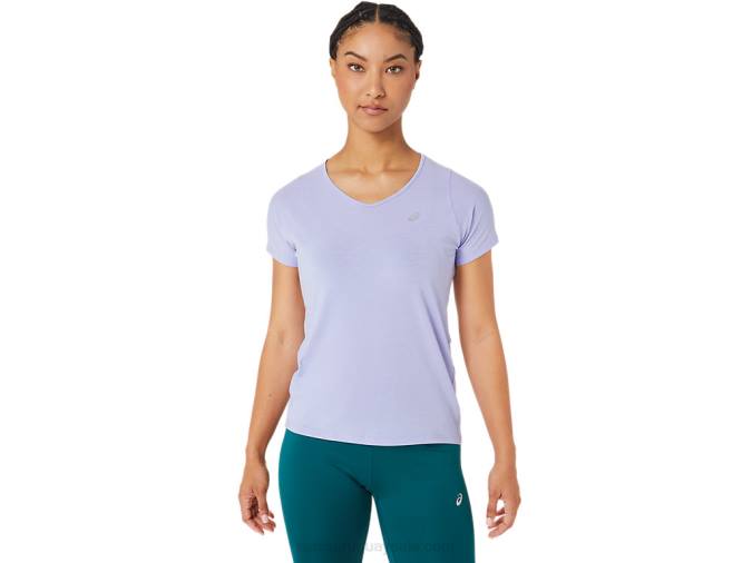Asics Camiseta Manga Corta Cuello V Mujer Vapor Colorido - Image 1