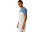 Asics camiseta manga corta hombre azul acero salvia claro rendimiento deportivo - Image 3