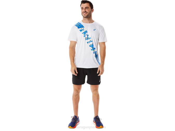 Asics camiseta manga corta hombre costa blanca azul brillante - Image 5