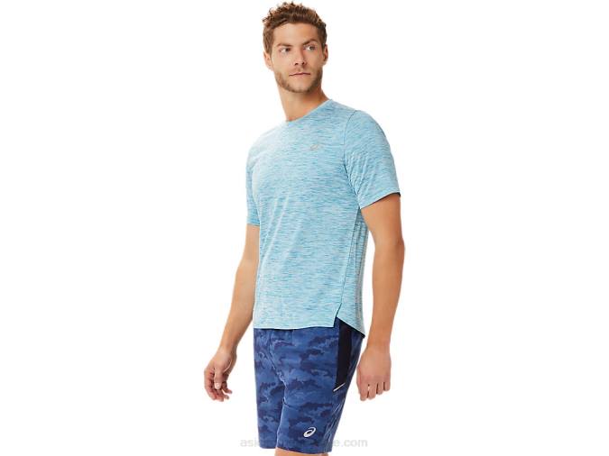 Asics camiseta manga corta hombre pr lyte azul turquesa - Image 3