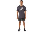 Asics camiseta manga corta pincel gris oscuro estilo moderno - Image 4