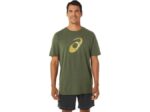 Asics camiseta manga corta pincel lienzo oliva estilo moderno - Image 2