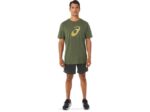 Asics camiseta manga corta pincel lienzo oliva estilo moderno - Image 7