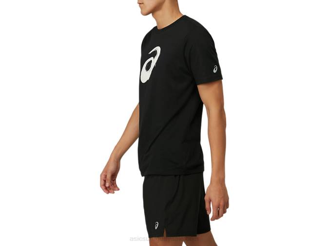 Asics camiseta manga corta pincel rendimiento negro deportiva - Image 3