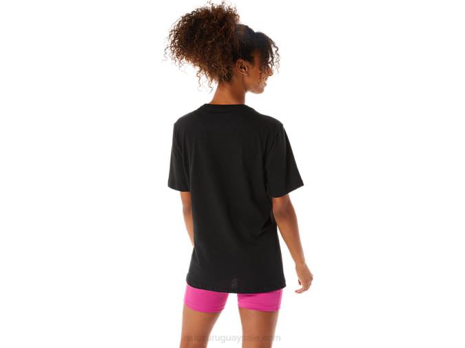 Asics camiseta manga corta pincel rendimiento negro deportiva - Image 5