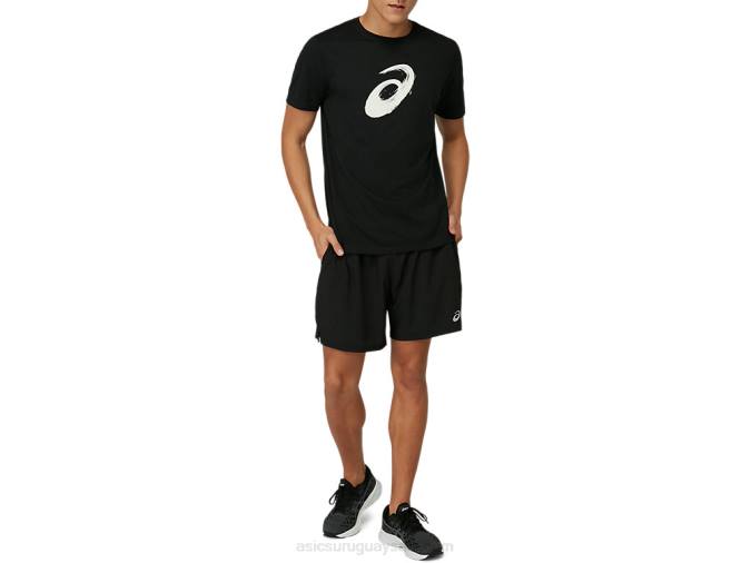 Asics camiseta manga corta pincel rendimiento negro deportiva - Image 6