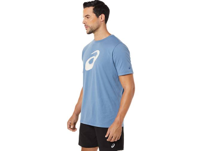 Asics camiseta manga corta pincel tormenta azul estilo y comodidad - Image 3