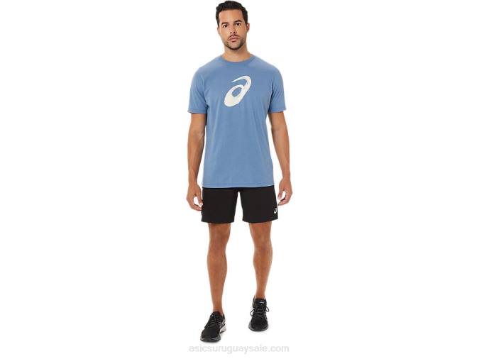 Asics camiseta manga corta pincel tormenta azul estilo y comodidad - Image 4