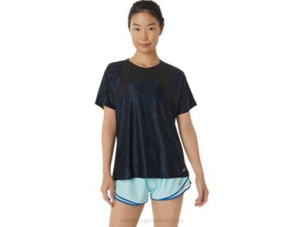 Asics camiseta manga corta pr lyte run mujer sombra nocturna lago
