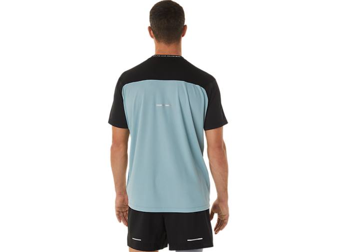 Asics camiseta manga corta rendimiento negro acero ligero - Image 2