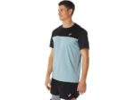 Asics camiseta manga corta rendimiento negro acero ligero - Image 3