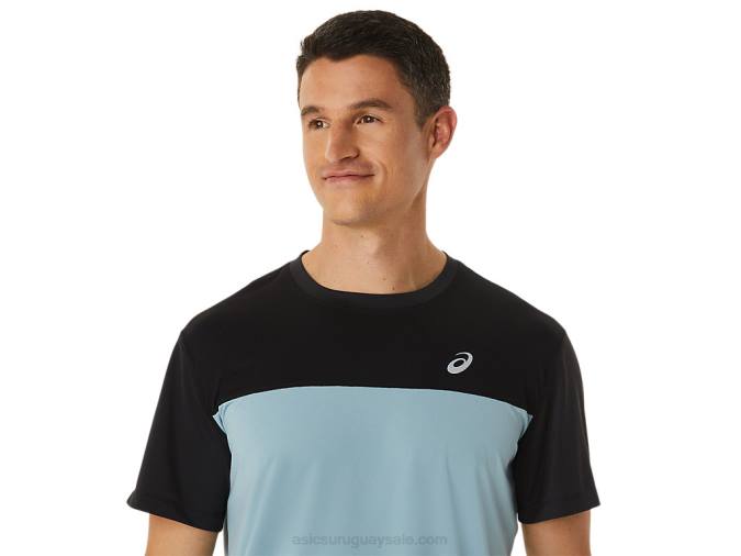Asics camiseta manga corta rendimiento negro acero ligero - Image 4