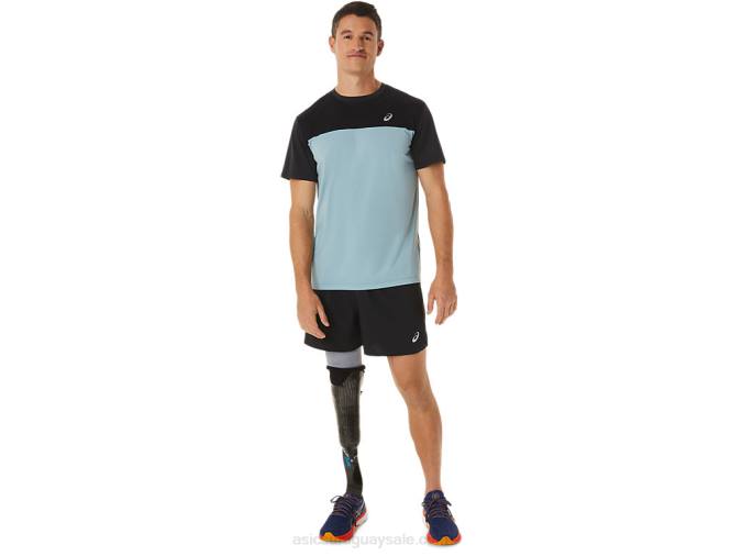 Asics camiseta manga corta rendimiento negro acero ligero - Image 5