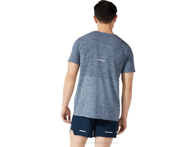 Asics camiseta manga corta sin costuras carrera azul francés - Image 2