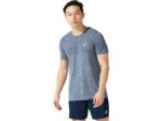 Asics camiseta manga corta sin costuras carrera azul francés