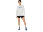 Asics camiseta manga larga mujer blanca brillante estilo deportivo - Image 4