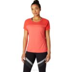 Asics Camiseta Mujer Toronja Rosa Estilo Deportivo