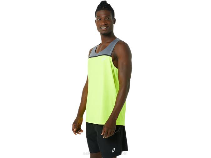 Asics camiseta pr lyte hombre amarillo de seguridad y confort - Image 3