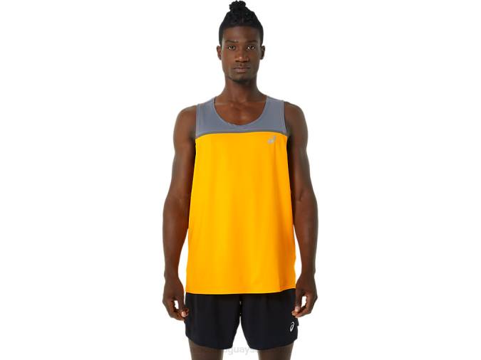 Asics camiseta pr lyte hombre ámbar metrópolis estilo y confort - Image 1