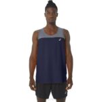 Asics camiseta pr lyte hombre chaquetón azul ligero y cómodo