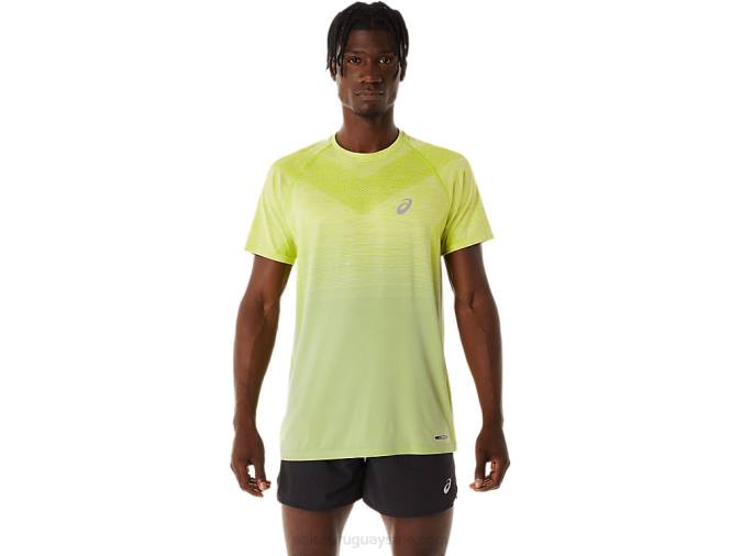 Asics camiseta sin costuras hombre salvia ligera y ralladura de lima - Image 1