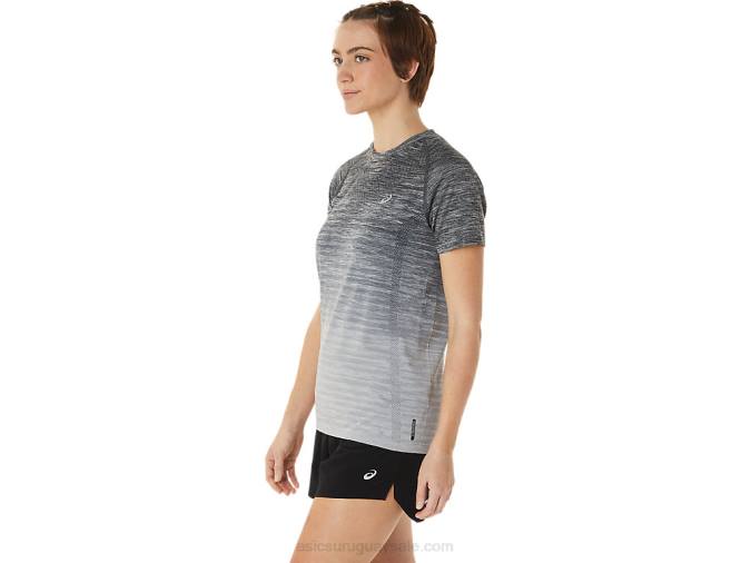 Asics camiseta sin costuras manga corta mujer gris glaciar - Image 3