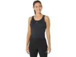 Asics camiseta sin mangas corta fit saludable mujer rendimiento negro