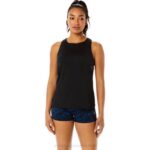 Asics camiseta sin mangas fit sana mujer negro rendimiento