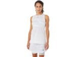 Asics camiseta sin mangas fuerte 92 mujer blanca brillante