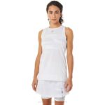 Asics camiseta sin mangas fuerte 92 mujer blanca brillante