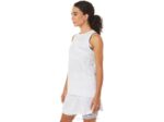Asics camiseta sin mangas fuerte 92 mujer blanca brillante - Image 3