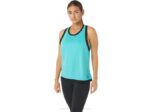 Asics camiseta sin mangas mujer malla cristal marino trendy