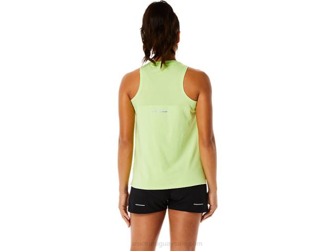 Asics camiseta sin mangas pr lyte run mujer verde lima estilo y comodidad - Image 2