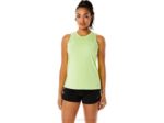 Asics camiseta sin mangas pr lyte run mujer verde lima estilo y comodidad