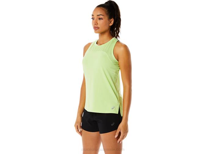 Asics camiseta sin mangas pr lyte run mujer verde lima estilo y comodidad - Image 3