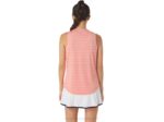 Asics camiseta sin mangas rayas guayaba estilo femenino - Image 2