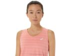 Asics camiseta sin mangas rayas guayaba estilo femenino - Image 4