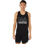 Asics camiseta sin mangas rendimiento negro para hombre