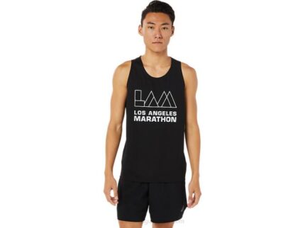 Asics camiseta sin mangas rendimiento negro para hombre