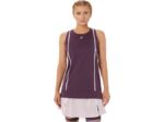 Asics camiseta sin mangas strong 92 mujer ciruela profunda rosa estilo y confort