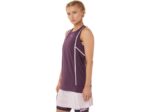 Asics camiseta sin mangas strong 92 mujer ciruela profunda rosa estilo y confort - Image 3