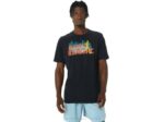 Asics camiseta trail run hoja perenne rendimiento negro - Image 2