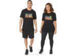 Asics camiseta trail run hoja perenne rendimiento negro