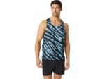 Asics camiseta ventilada actibreeze hombre azul celeste negro rendimiento alto