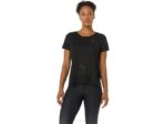 Asics camiseta ventilate actibreeze mujer rendimiento negro cómoda y fresca