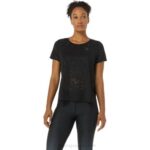 Asics camiseta ventilate actibreeze mujer rendimiento negro cómoda y fresca